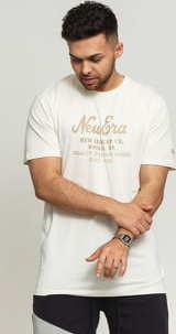 New Era Heritage Script New Era Tee krémové
