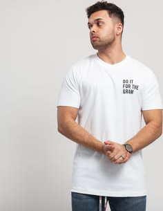 Urban Classics Do It For The Gram Likes Tee bílé