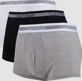 Calvin Klein 3 Pack Cooling Trunk C/O melange šedé / černé / bílé