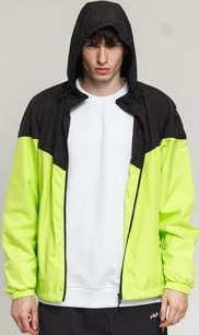 Urban Classics 2-Tone Tech Windrunner žlutozelená / černá