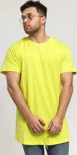 Urban Classics Shaped Long Tee žlutozelené