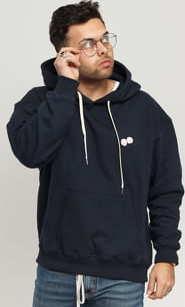 BAND OF OUTSIDERS Dices Embroidered Hoodie navy