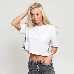 Urban Classics adies Multicolor ide Taped Tee bílé / multicolor