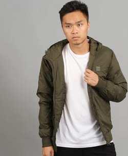 Urban Classics Padded Windbreaker olivová