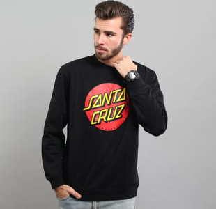 Santa Cruz Classic Dot Crew černá