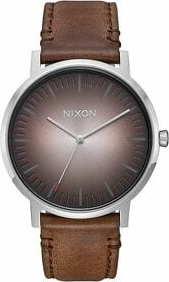 Nixon Porter Leather hnědé / stříbrné