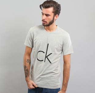 Calvin Klein S/S Crew Neck melange šedé