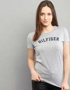 Tommy Hilfiger SS Tee Print C/O melange šedé