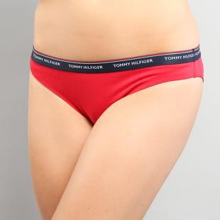 Tommy Hilfiger 3 Pack Bikini - Slip C/O navy / bílé / červené