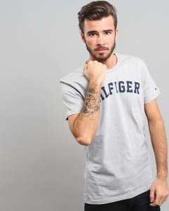 Tommy Hilfiger SS Tee ogo C/O melange šedé