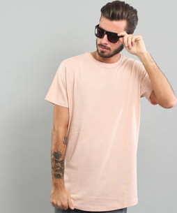 Urban Classics Shaped Long Tee růžové