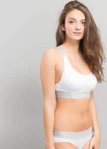 Calvin Klein Bralette Lightly Lined bílé