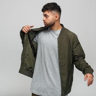 Urban Classics Light Bomber Jacket tmavě olivová