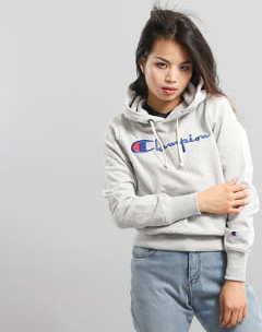 Champion Hooded Sweatshirt melange šedá
