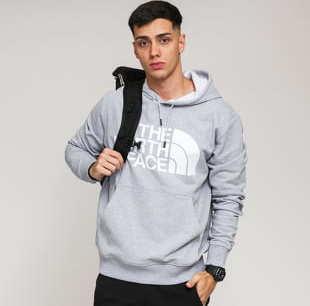 The North Face M Standard Hoodie melange šedá / bílá