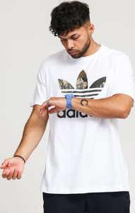 adidas Originals Camo Trefoil Tee bílé