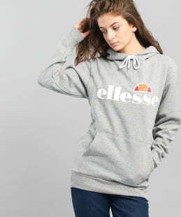 ellesse Torices OH Hoody melange šedá