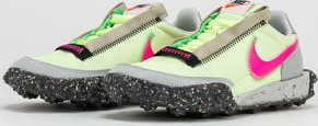 Nike Waffle Racer Crater barely volt / pink blast - black