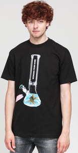 PLEASURES ovebirds Tee černé