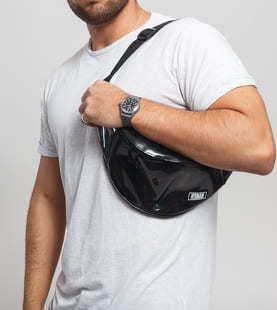 Urban Classics Transparent Shoulder Bag černá
