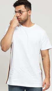 Urban Classics Side Taped Tee bílé