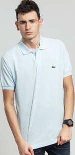 LACOSTE Men's Classic Polo světle modré