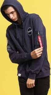Alpha Industries Apollo 11 Hoody navy