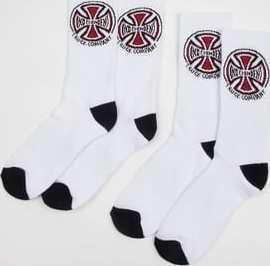 INDEPENDENT Truck Co. 2Pack Socks bílé / černé / červené