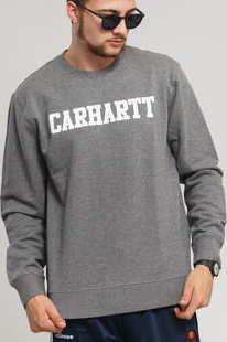 Carhartt WIP College Sweat melange tmavě šedá