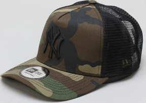 New Era Clean Trucker NY C/O camo zelená / černá