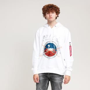 Alpha Industries Mission To Mars Hoody bílá