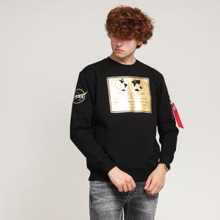 Alpha Industries Lunar Plaque Sweater černá / zlatá