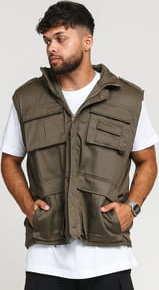 Urban Classics Ranger Vest olivová