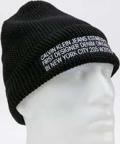 CALVIN KLEIN JEANS Beanie Established černý