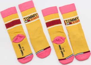 TOMMY JEANS TMJ 2Pack Sock žluté / růžové