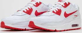Nike Air Max 90 Leather (GS) white / hyper red - black