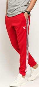 adidas Originals SST Track Pant červené / bílé