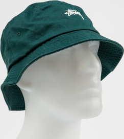Stüssy Stock Bucket Hat tmavě zelený L-XL