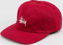 Stüssy Stock Low Pro Cap červená
