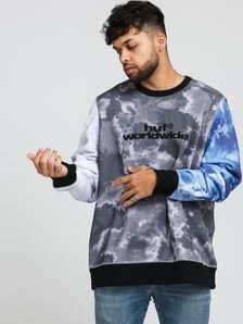 HUF Euphoria Pullover tmavě šedá / šedá / černá