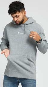 HUF Peaking Hoodie melange šedá