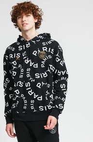 Jordan M J PSG Fleece PO Hoodie AOP černá / bílá