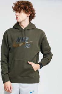 Nike M NK SB Icon Hoodie PO Essential olivová