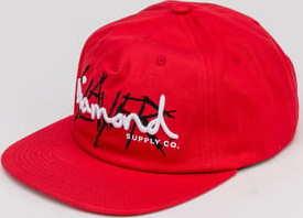 Diamond Supply Co. Diamond X Slayer Unstructured Strapback červená