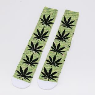 HUF Plantlife Melange Sock melange zelené / černé / bílé