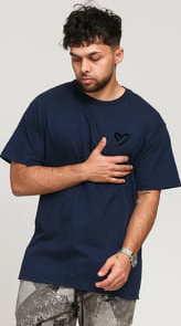 F*CK THEM Love Them SS Tee navy