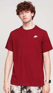 Nike M NSW Club SS Tee vínové