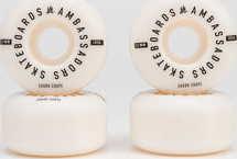 Ambassadors Wheels 103A bílé / černé 51mm