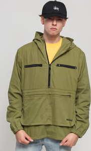 Stüssy Big Pocket Anorak zelená