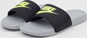 Nike Benassi JDI wolf grey / volt - black